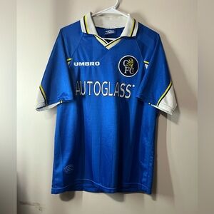 Vintage Chelsea 1997/99 Home Soccer Football Jersey Leboeuf #5